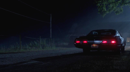 The Impala drives off into the rainy night.